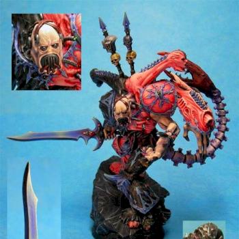 Slaaneshi-esque Daemon prince by wereweevil