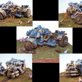 Space Marine Attackbike by wolfheim