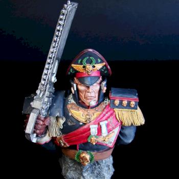 Forgeworld Commissar Croe Bust by MikeLacey