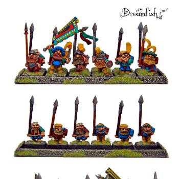 Dwarf - MB1 regiment (3rd edition) by Dreamfish