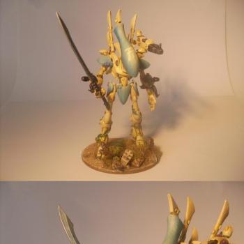 Sun bleached Eldar Iyanden Wraithlord by TheThousandthSon