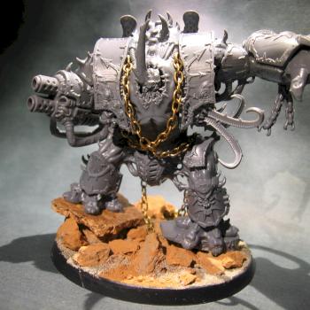 Chaos Dreadnought Hellbrute Conversion by kabaddon