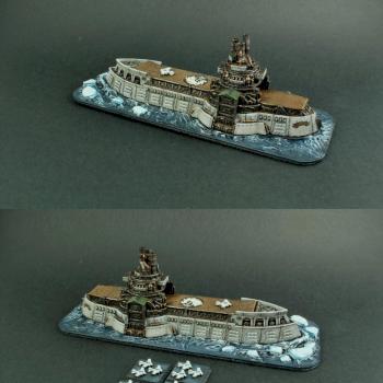 Dystopian Wars Russian Coalition Kostroma Battle Carrier by MiniKingdom