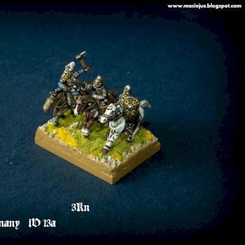 Knights 15mm (3Kn from DBA army IV/13a Medieval Germany) by Maciejus_exe