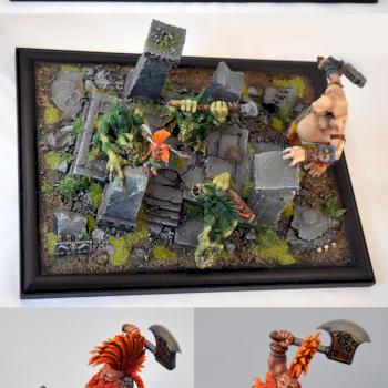 Slay them all!!! Diorama by lybban