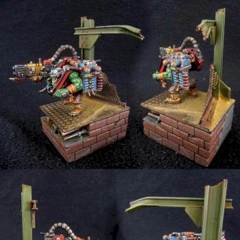 Loota Ork with Melta Deffgun (base scratchbuilt) by Tosek