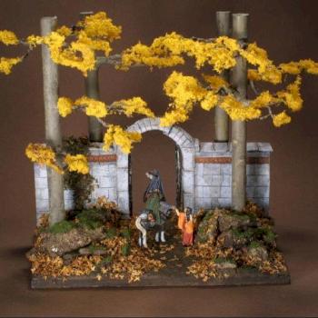 Aragorn's Leavetaking diorama by Hammershield