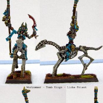 Warhammer - Tomb Kings - Liche Priest on Skeletal Steed by uzmnetosere