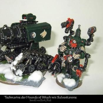 Rash_Ktah's Techmarine and Thunderfire Cannon by Rash Ktah