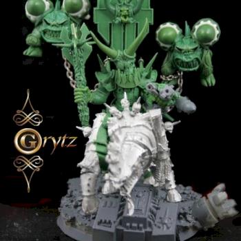 Chaos Ork Warboss on jagernaut by GRYTZminis