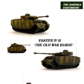 An Old War Horse. Panzer IV H. Flames of War 15mm by Trevellion