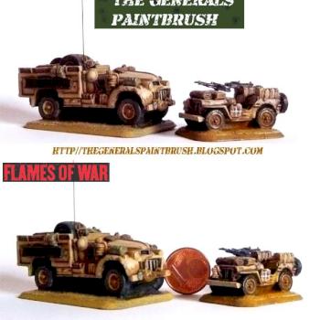 Flames of War LRDG Chevy and SAS Jeep by Trevellion