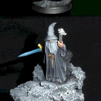 Gandalf the Grey - small light at the darkness of Moria by Dakan