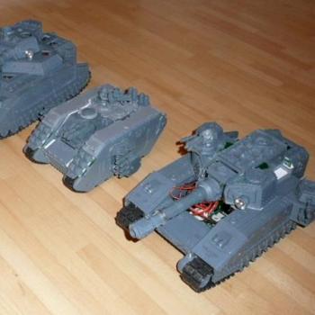 remote controlled baneblade, shadowsword and land raider by BobPanda