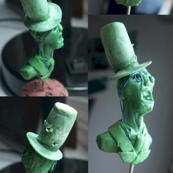 Victorian zombie bust by cybersquig