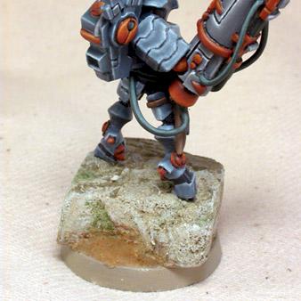 Tau Stealth suit commander by CrookedEye