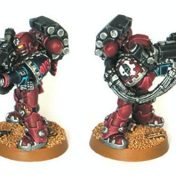 Crimson Fists Tactical Lascanon Techmarine by Mooz from FeuWeu