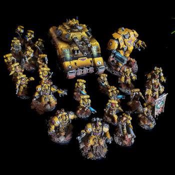 Imperial fists Army Warhammer 40K by CroWarGamePainting