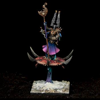 Tzeentch Wizard on Disc by warhamsterpainting