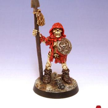 Gert the Hood, skeleton spearman by mrsaturday