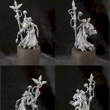 Scratchbuilt Tech Priest sculpt by gorb