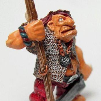 A GW Ogre Standard bearer by ledruidepanoramix