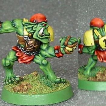 Blood Bowl Orc Chuka - 'Toad Ears' by Spree