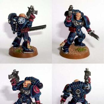 Brother Sancho, Crimson Fist Marine Veteran by Mooz from FeuWeu