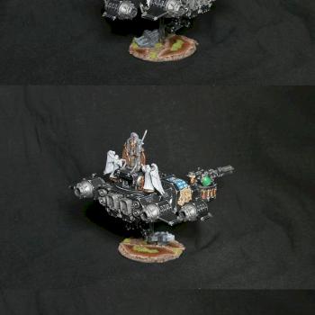 Dark Angels Ravenwing Land Speeder Venegance by Lemartes