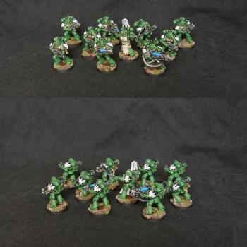 Dark Angels Space Marines Squad by Lemartes