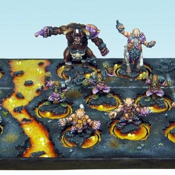 Chaos Dwarf blood bowl team by Pixmen