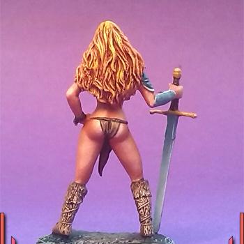 Amazon with two handed sword by M. A. CORSO