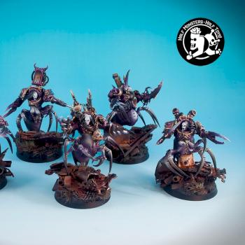 Slaanesh Terminator unit aka The Terminettes by Monstroys