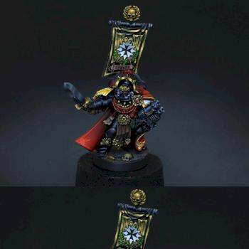 Black Templars space marines capitan by Flameon