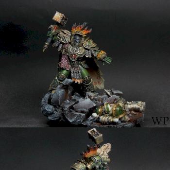 Vulkan Primarch of the Salamanders by WarmasterPainting