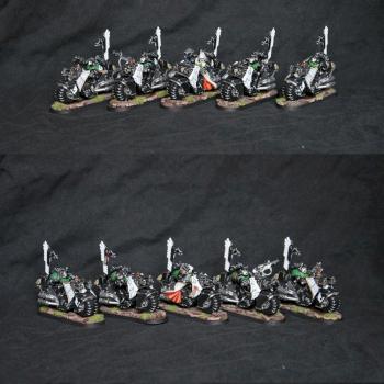 Dark Angels Ravenwing Bike Squad 2 by Lemartes