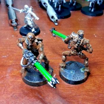 Rusty Chrome Necrons by Battlegrounds Wargaming