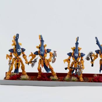 Eldar Wraithblade unit by Beerzerks Painting