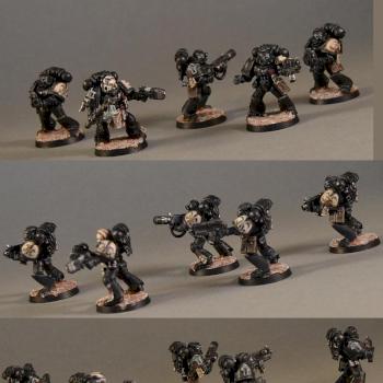 Space Marine Tactical Squad by blutdaemon