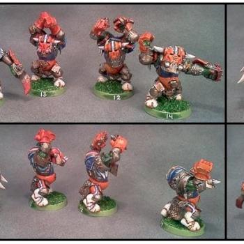 Blood Bowl Black Orc Blockers by Lou Rollins