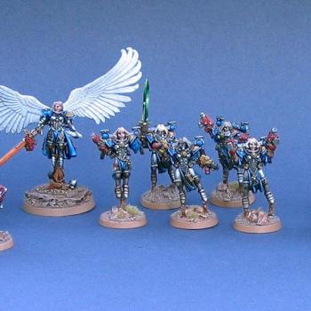 Adepta Sororitas army with new unit by Schattenbarde