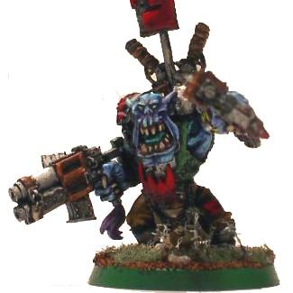 Blue ork warboss by brushforhire