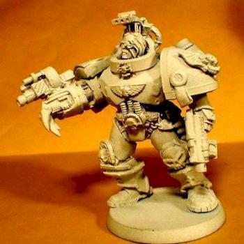 Inquisitor Tyrus conversion to Librarian Space Marine by moonwhim