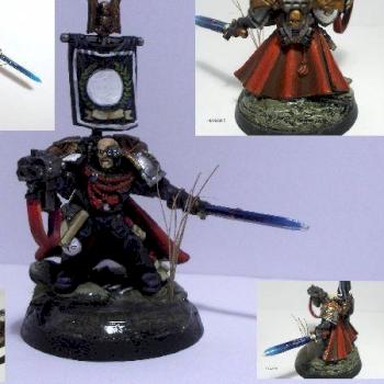 Black Templar Marshall with Deathwatch shoulderpad by Avalorionas