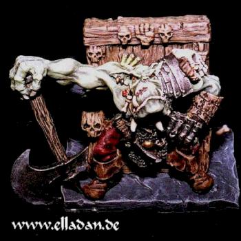 Orcboss on throne (Excalibur) by elladan