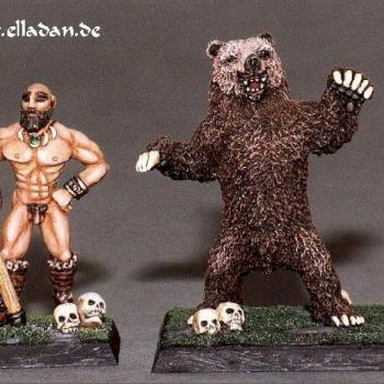 Barbarian/Bear shapeshifter (sculpted/Hobby Products) by elladan