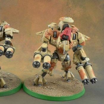 XV-9 Tau Battlesuits by BigBeefyProductions