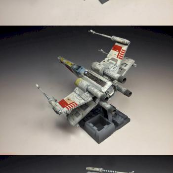 Bandai Star Wars 1/72 Scale X-WING Starfighter Plastic model kit by Paint Gretchin