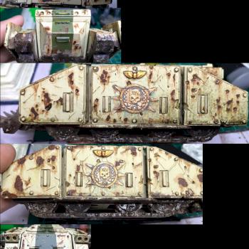 Death Guard Rhino tank (Horus Heresy) by Kuragh