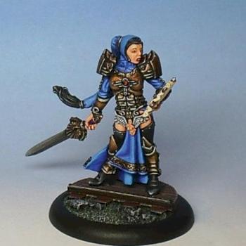 Female Cyber Paladin by Sacred Blade Miniatures by tidoco2222